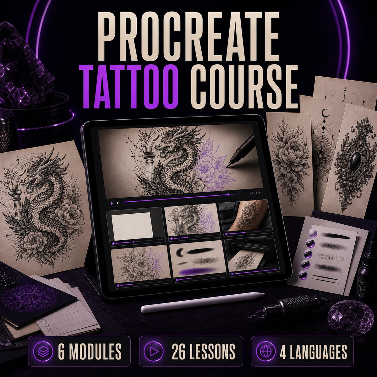 Procreate Tattoo Course for Tattoo Artists