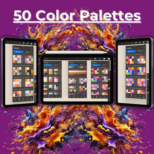 🎨 50 Color Palettes – For Procreate